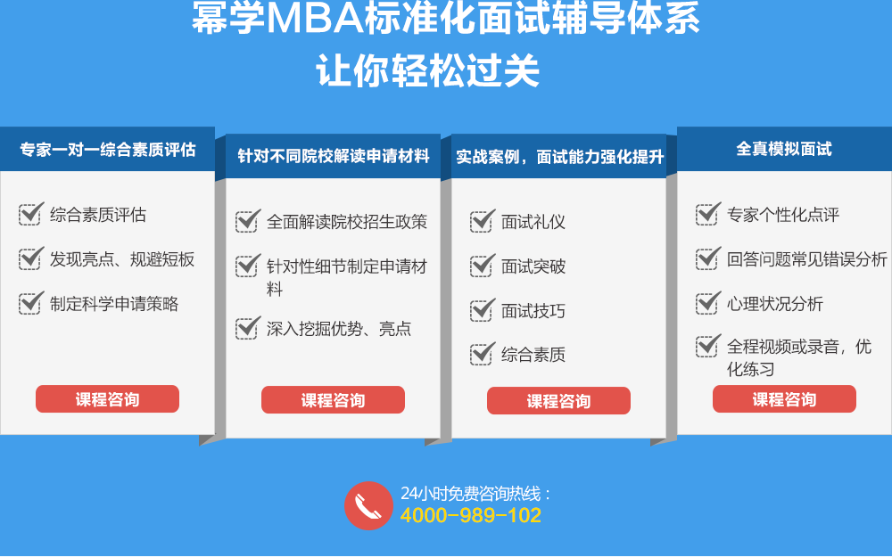 清北人mba提前面试,清北人名校mba面试辅导体系